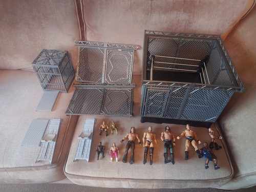 Wwe steel cage wrestling ring - steel,